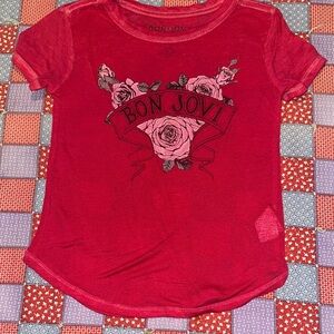 Kids' Bon Jovi Graphic Tee - Thin Red